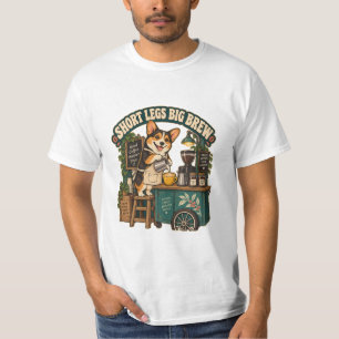 Short Legs Big Brew Coffee Graphic T-Shirt