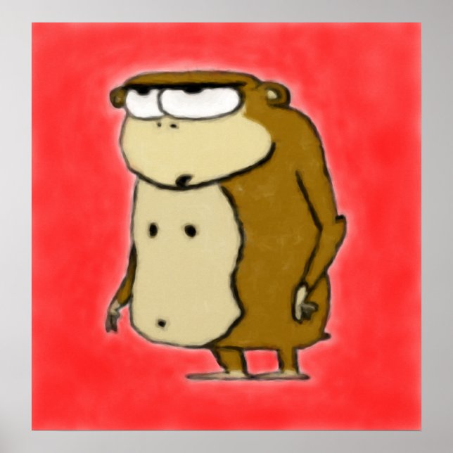 Short n' Portly Primate Poster (Front)