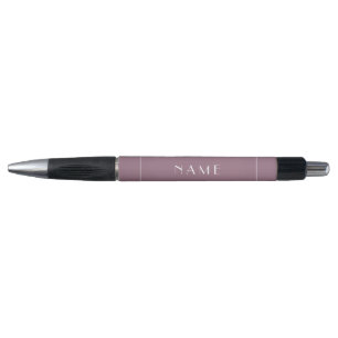 Short Name Modern Mauve Minimal Typography  Pen