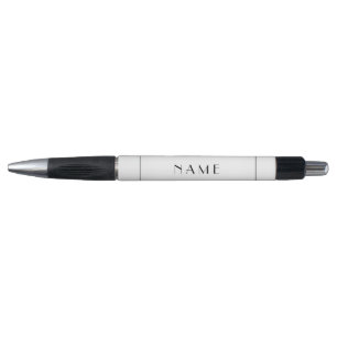 Short Name Personalised Modern Black White Minimal