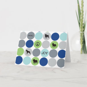 Short Nose Holiday Card - Blue