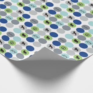 Short Nose Wrapping Paper - Blue