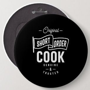 Short Order Cook Job Title Gift 6 Cm Round Badge