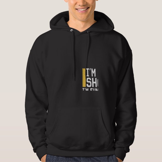 Short People For Men Women Fun Size Joke Sarcastic Hoodie (Front)