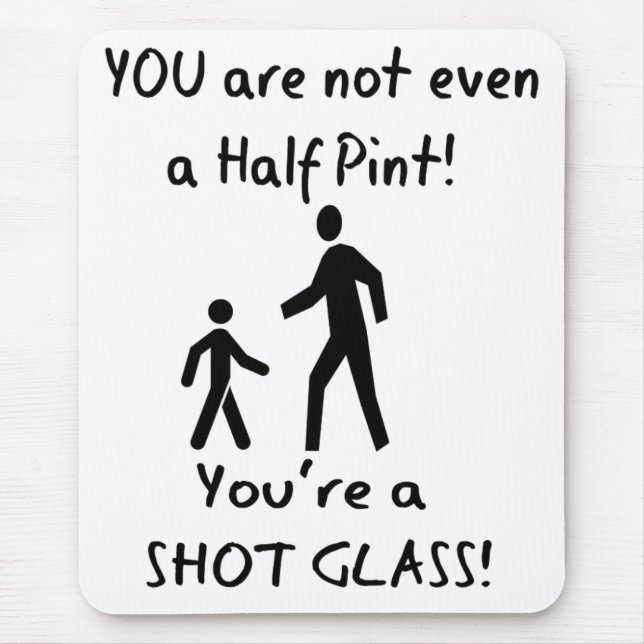 Short People Humour - For Tall People Mouse Mat (Front)