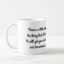 Short Poem Mug for Morning Coffee