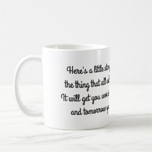 Short Poem Mug for Morning Coffee