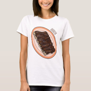 Short ribs cartoon illustration T-Shirt