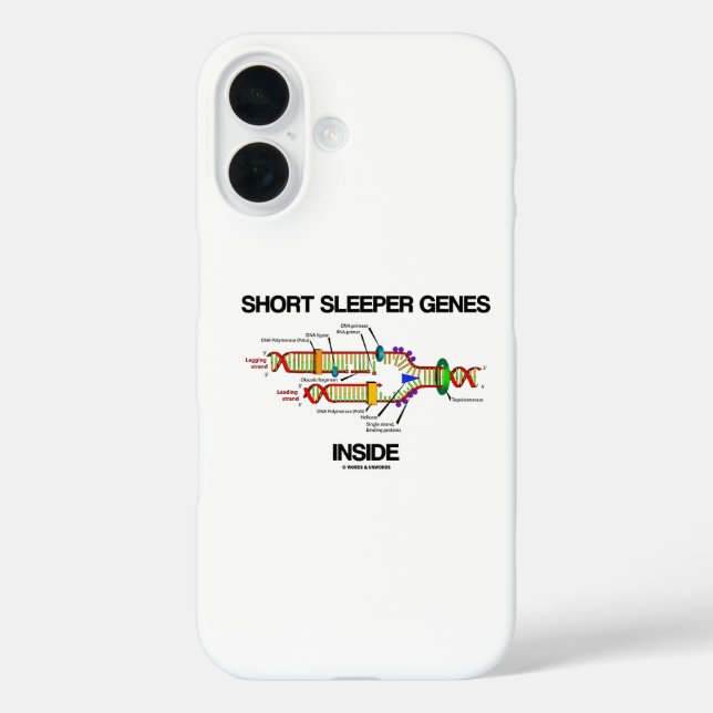 Short Sleeper Genes Inside DNA Replication Humour Case-Mate iPhone Case (Back)