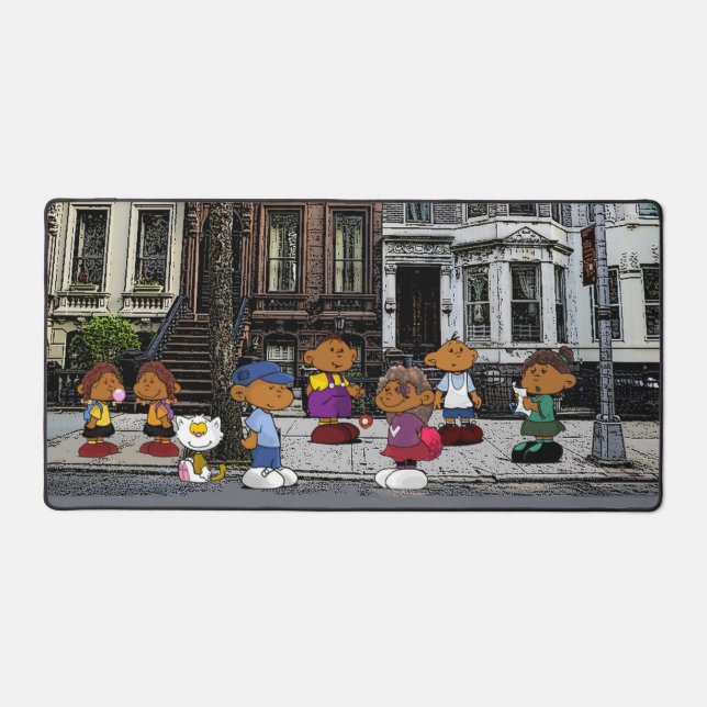 Short Sleevez | Kids Desk Mat (Front)