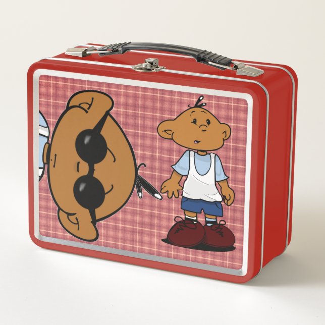 Short Sleevez Metal Lunch Box (Front)