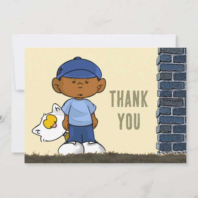 Short Sleevez Thank You Card (Front)
