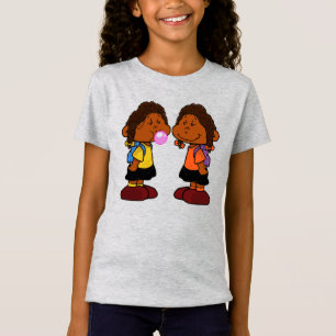 Short Sleevez Twin Little Girls T-Shirt