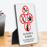 Short Term Rental Business No Smoking Cigarettes   Plaque<br><div class="desc">This design may be personalised in the area provided by changing the photo and/or text. Or it can be customised by clicking Personalise this Template and then choosing the click to customise further option and delete or change the colour of the background, add text, change the text colour or style,...</div>