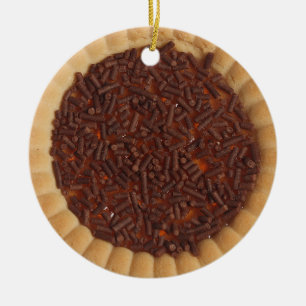 Shortbread Cake Cookie Image Ceramic Tree Decoration