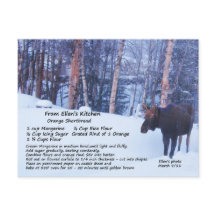 Shortbread Recipe Postcard