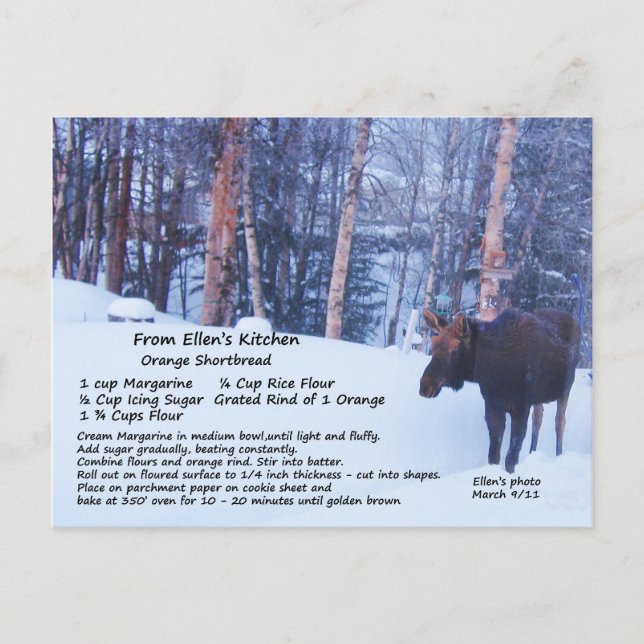 Shortbread Recipe Postcard (Front)