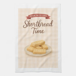 Shortbread Recipe Tea Towel Cottagecore Gift