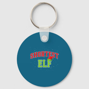 Shortest Elf Christmas Family Matching Group Xmas  Key Ring