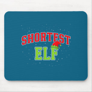 Shortest Elf Christmas Family Matching Group Xmas  Mouse Mat