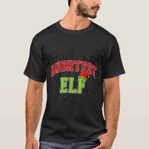 Shortest Elf Christmas Family Matching Group Xmas  T-Shirt