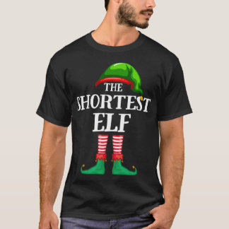 Shortest Elf Matching Family Christmas Pajama T-Shirt