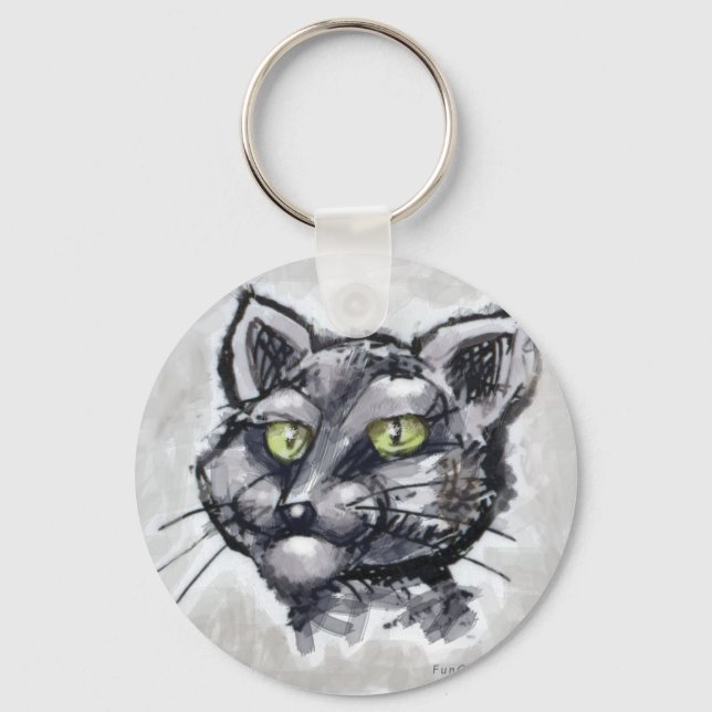 Shorthair Cat Key Ring (Front)