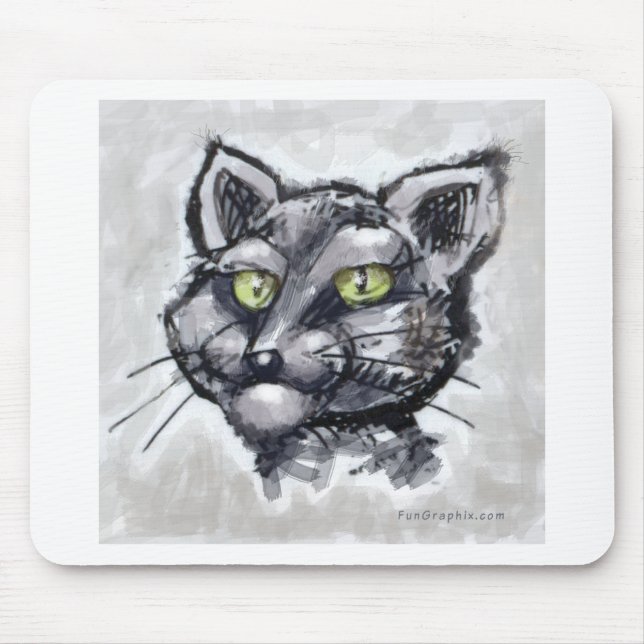 Shorthair Cat Mouse Mat (Front)
