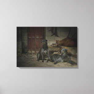 Shortly after hunting canvas print