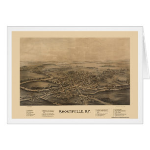 Shortsville, NY Panoramic Map - 1892