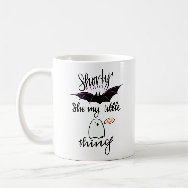 Shorty Batty Funny Retro Coffee Mug (Left)