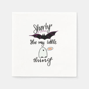 Shorty Batty Funny Retro Napkin
