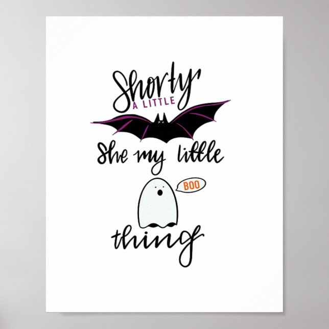 Shorty Batty Funny Retro Poster (Front)