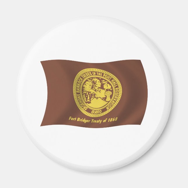 Shoshone Bannock Tribes Flag Magnet (Front)