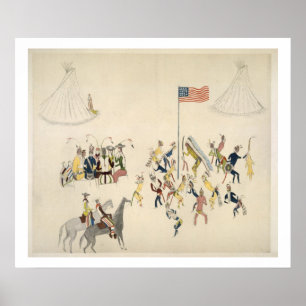 Shoshone dance participated in only by men (pigmen poster