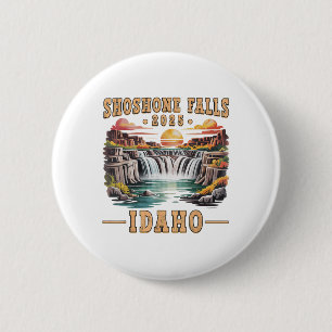 Shoshone Falls 2025 Idaho Road Trip Vacation Adven 6 Cm Round Badge