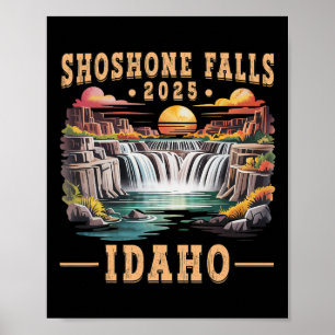 Shoshone Falls 2025 Idaho Road Trip Vacation Adven Poster