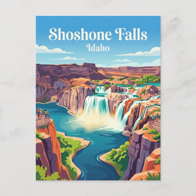 Shoshone Falls Idaho Postcard (Front)