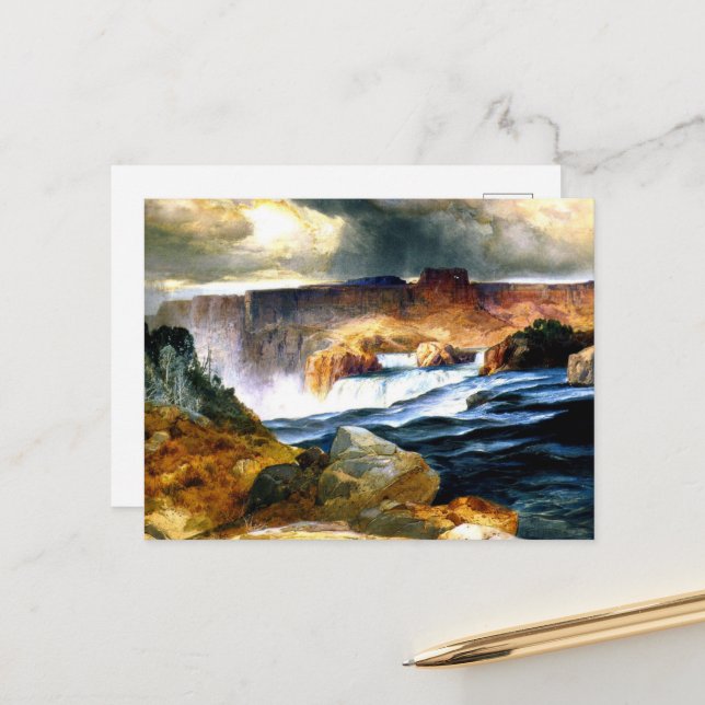 Shoshone Falls, Snake River, Idaho Postcard (Front/Back In Situ)