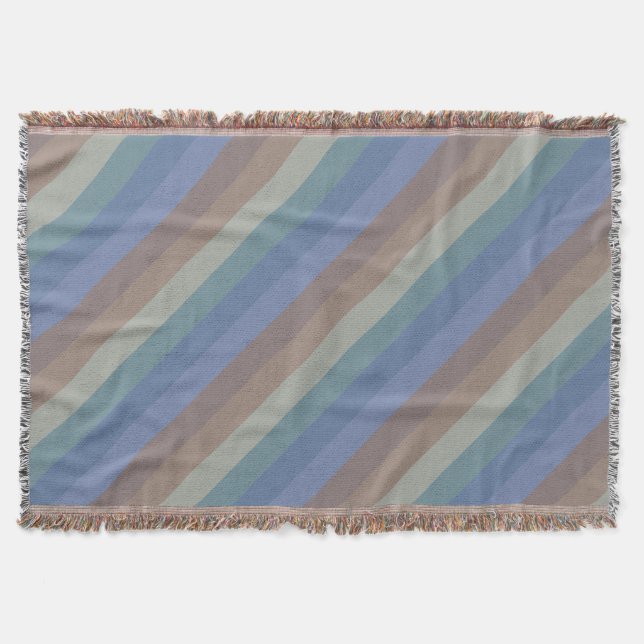 Shoshone Falls Striped Throw Blanket (Front)