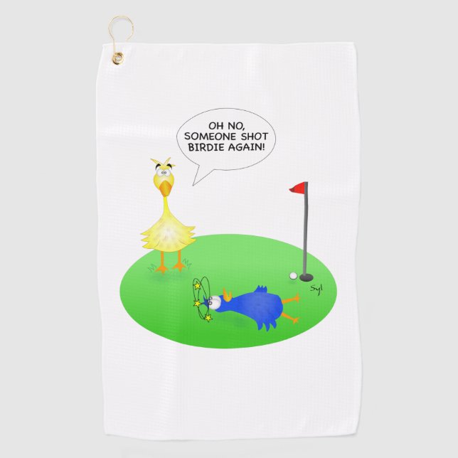 Shot Birdie Golf Towel (Front)