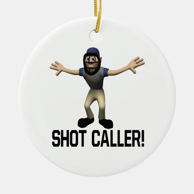 Shot Caller Ceramic Tree Decoration (Front)