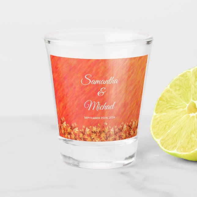 Shot Dance-Wedding Money Dance-Autumn Vibes- Glass (Front)