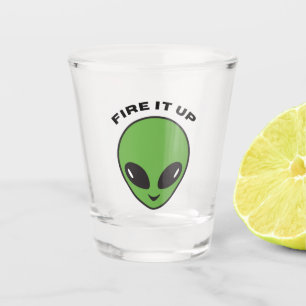 Shot glass - Alien Fire it Up