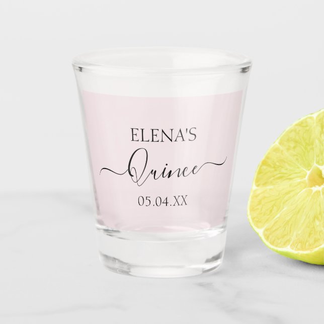 Shot glass Birthday Quinceanera Party Favour (Front)
