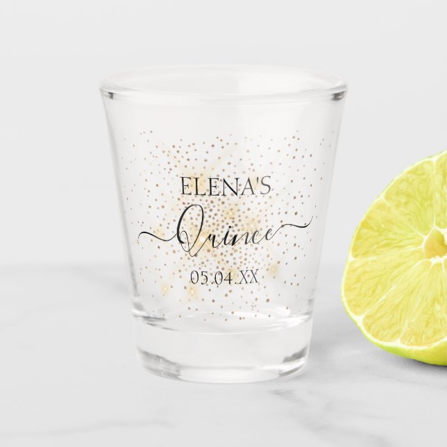 Shot glass Birthday Quinceanera Party Favour (Front)