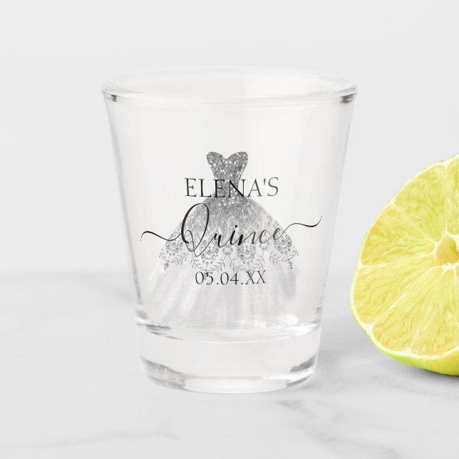 Shot glass Birthday Quinceanera Party Favour (Front)