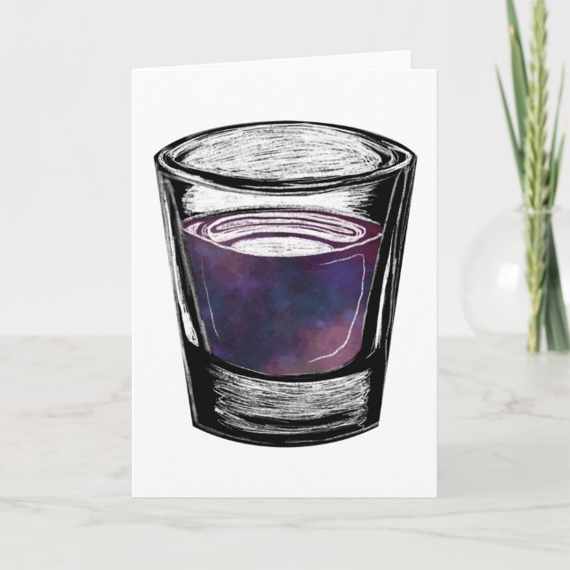 shot glass holiday card (Front)