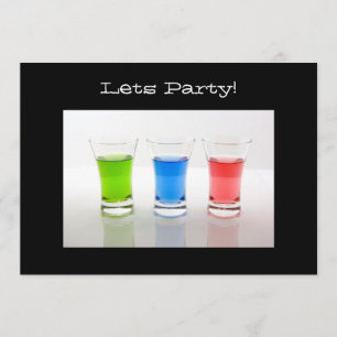 Shot Glass Party Invitation