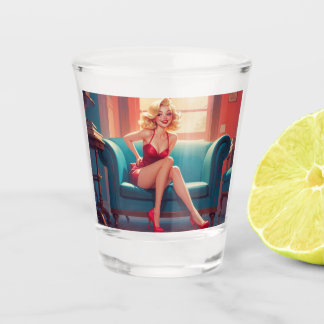 Shot Glass Pin-Up Girl